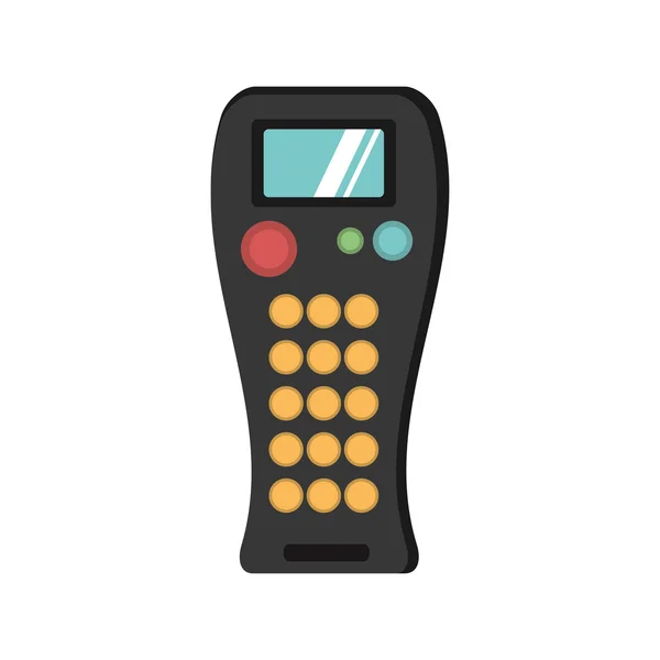 Remote control device isolated icon — Stock Vector