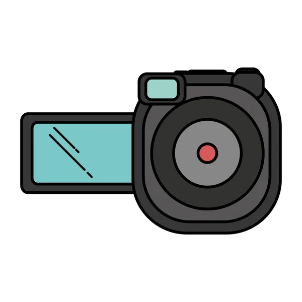 Geïsoleerde apparaatpictogram videocamera — Stockvector