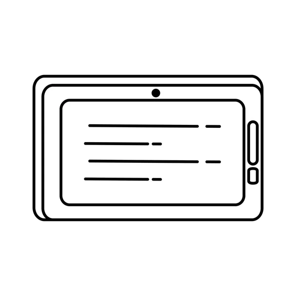Geïsoleerde pictogram van Tablet technologie — Stockvector