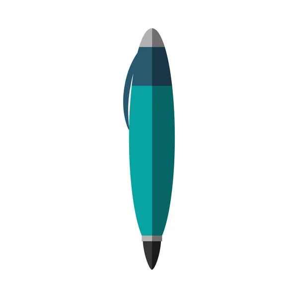 Pluma escuela suministro aislado icono — Vector de stock