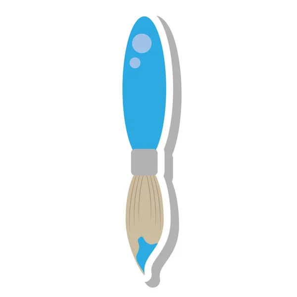 Paint brush isolated icon — Stock Vector