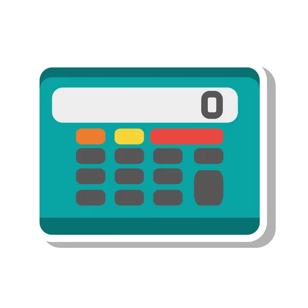 Geïsoleerde calculatorpictogram math — Stockvector