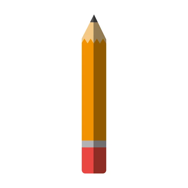 Bleistift Schule Versorgung isoliert Symbol — Stockvektor