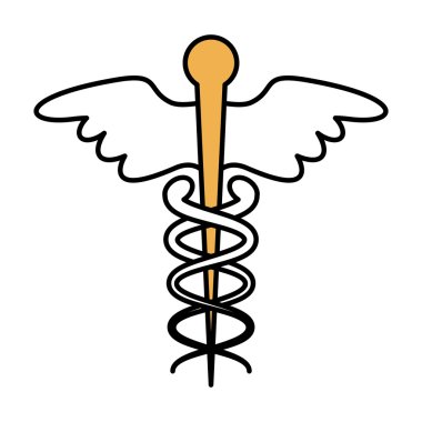 tıbbi simge izole simgesi