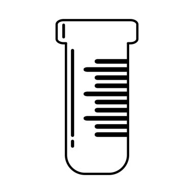 tüp testi tıbbi izole simgesi