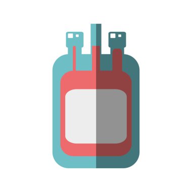 kan torbası izole simgesi bağış