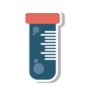tüp testi tıbbi izole simgesi