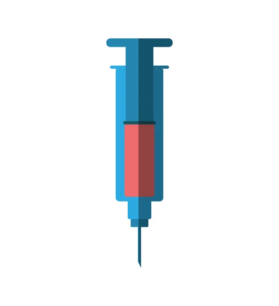 Injection medical isolated icon — Stock Vector