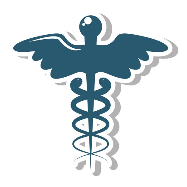Simbolo medico icona isolata — Vettoriale Stock