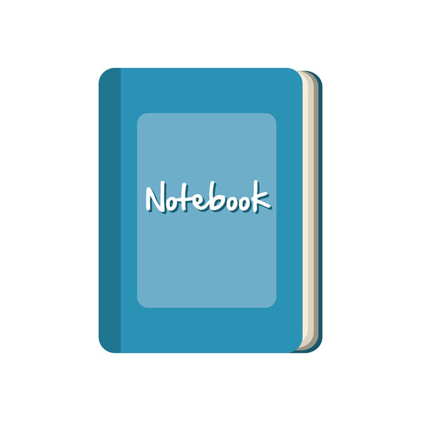 notebook school isolated icon