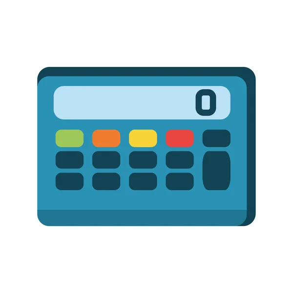 Calculator math isolated icon — Stock Vector