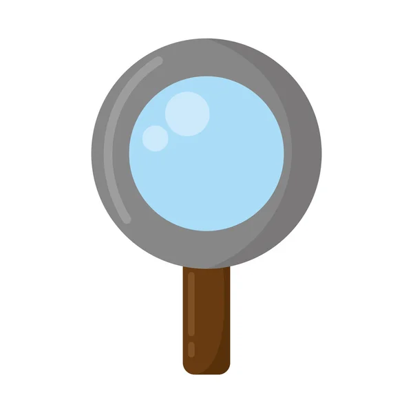 Magnifying glass search isolated icon — Stock Vector