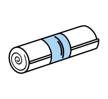 havlu spa izole simgesi