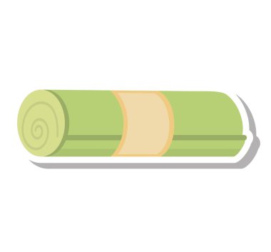 havlu spa izole simgesi