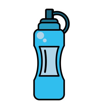 şişe içki spor salonu izole simgesi