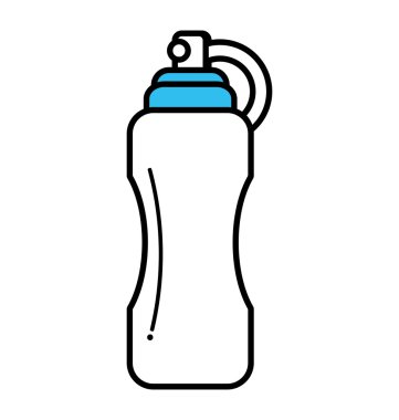 şişe içki spor salonu izole simgesi