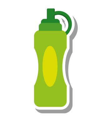 şişe içki spor salonu izole simgesi