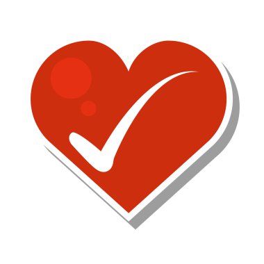 onay simgelerle kalp