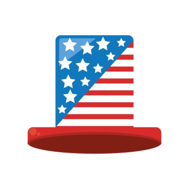 ABD bayrağı simgesi ile şapka