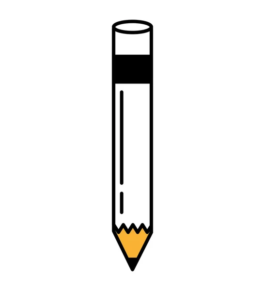 Tužka školní zásobování izolované ikony — Stockový vektor