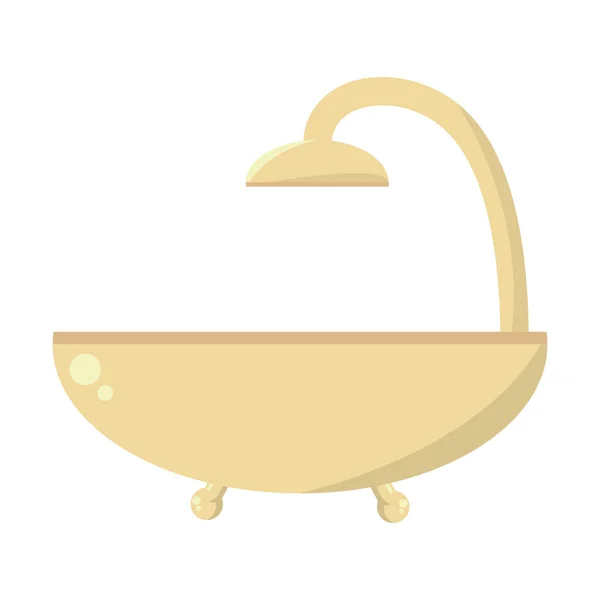 Bañera spa aislado icono — Vector de stock