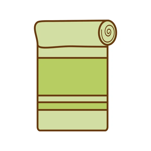 Toalla spa aislado icono — Vector de stock