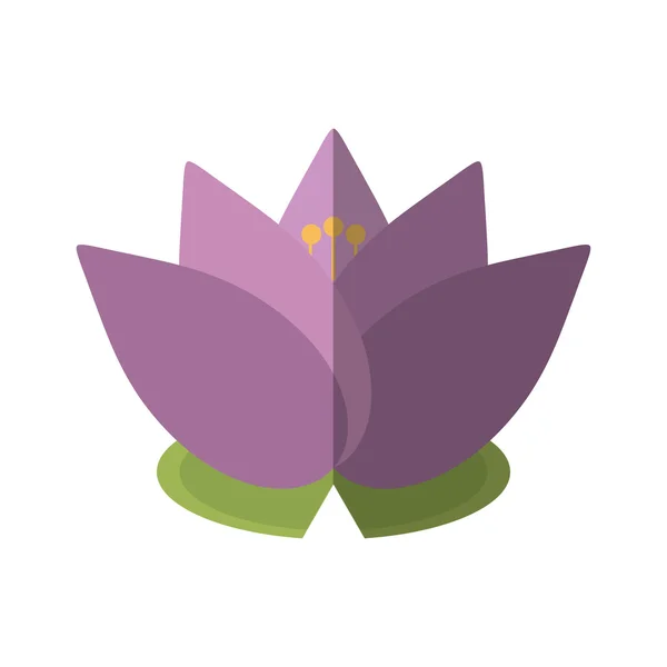 Spa bloem lotus geïsoleerde pictogram — Stockvector