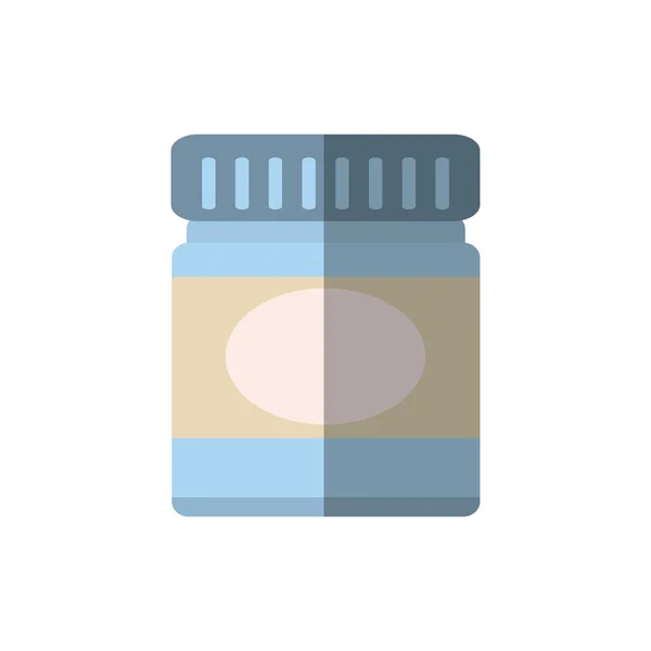 Cream bottle spa product isolated icon — ストックベクタ