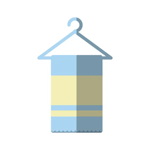 Изолированная икона полотенца — стоковый вектор