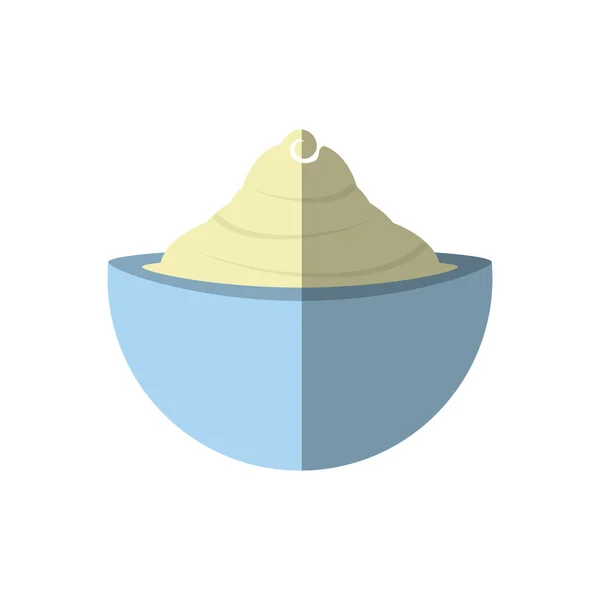 Crema taza spa producto aislado icono — Vector de stock