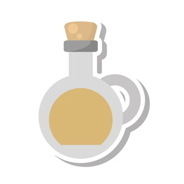 Oil bottle spa product isolated icon — Διανυσματικό Αρχείο