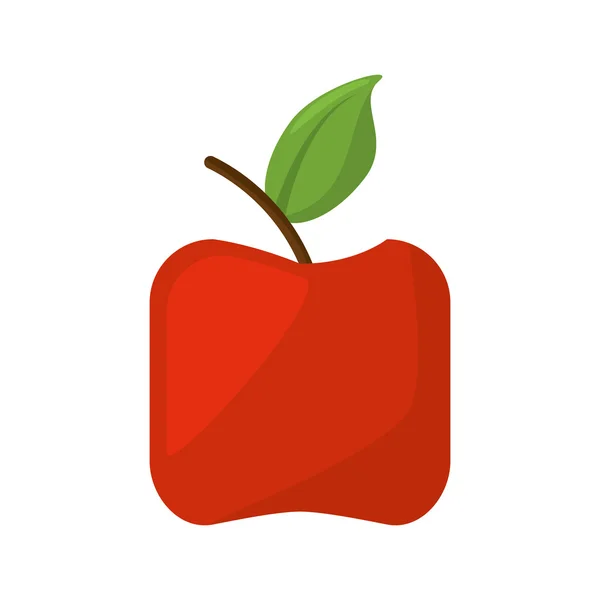 Apple healthy fruit icon — Stockový vektor