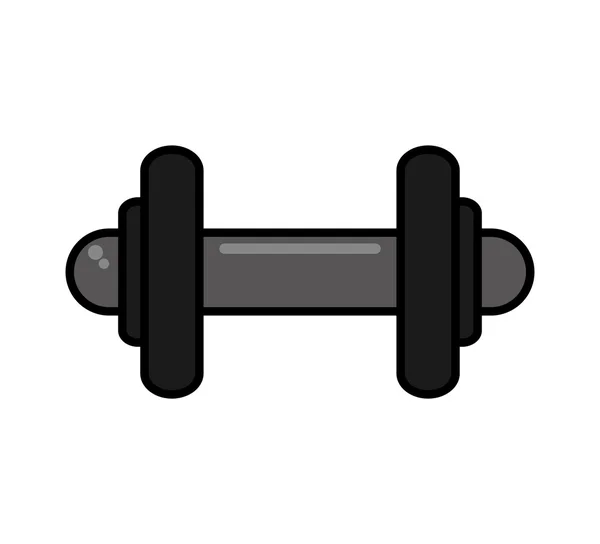 Gewichtheffen apparatuur geïsoleerde pictogram — Stockvector