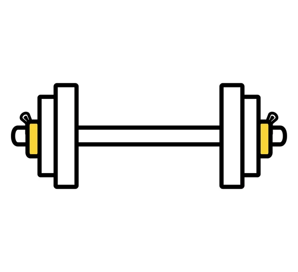 Weight lifting equipment isolated icon — ストックベクタ