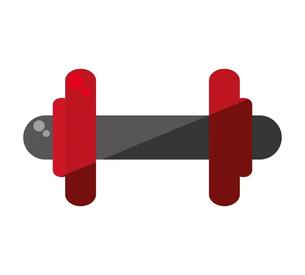 Gewichtheffen apparatuur geïsoleerde pictogram — Stockvector