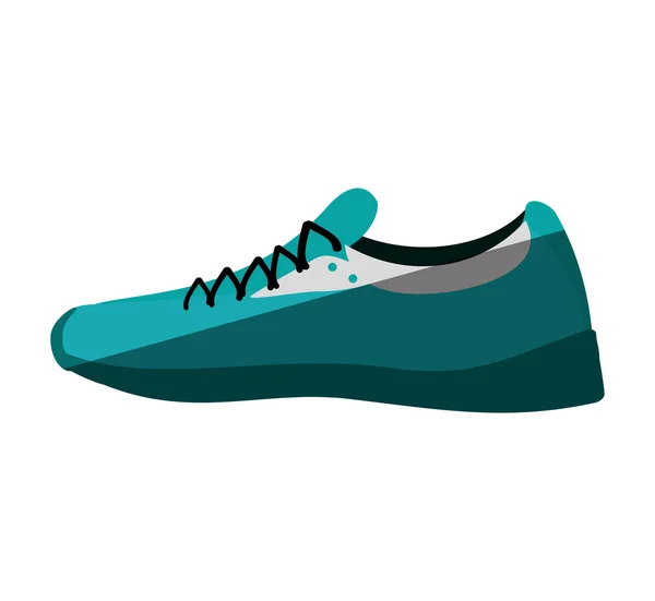 Tenis zapatos deporte aislado icono — Vector de stock