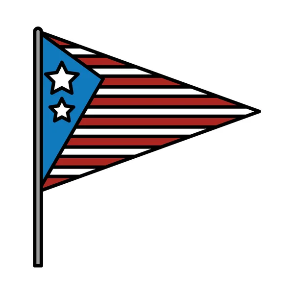 Ikona Spojené státy americké vlajky — Stockový vektor