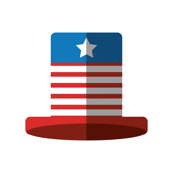 Hat with usa flag icon — Stock Vector