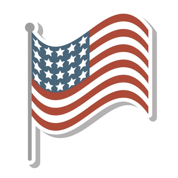 Estados Unidos da América bandeira ícone —  Vetores de Stock
