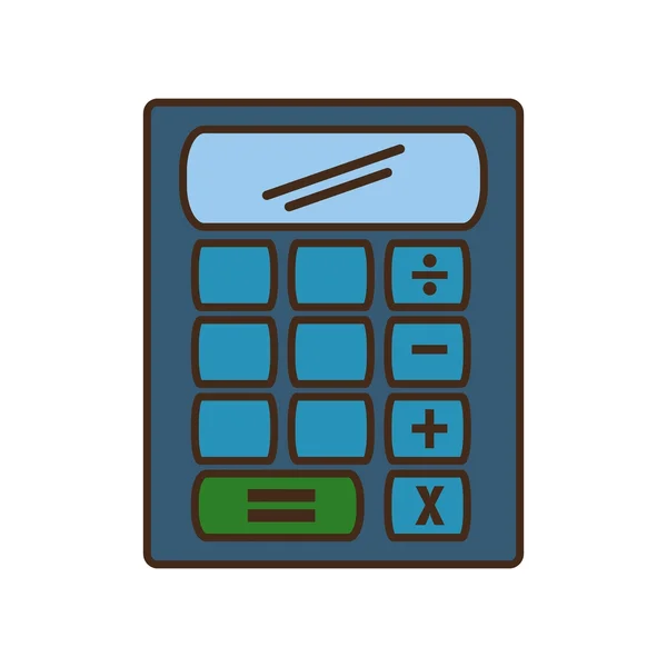 Geïsoleerde calculatorpictogram math — Stockvector