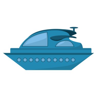 Yat lüks taşıma izole simgesi