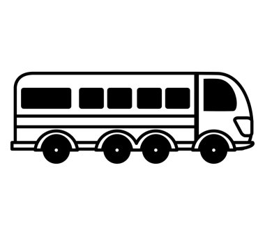 Otobüs Ulaşım izole simgesi