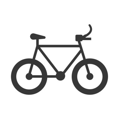 Bisiklet araç izole simgesi