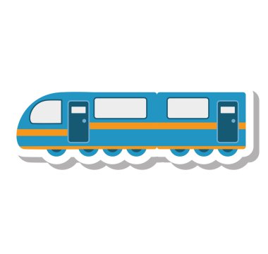 tramvay taşıma araç izole simgesi