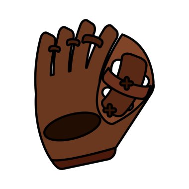 Beyzbol yakalayıcı eldiveni izole simgesi