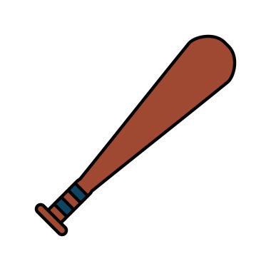 beyzbol sopası izole simgesi