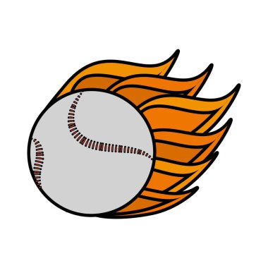 beyzbol topu ekipman izole simgesi