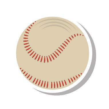 beyzbol topu ekipman izole simgesi