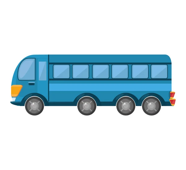 Autobús transporte público icono aislado — Vector de stock