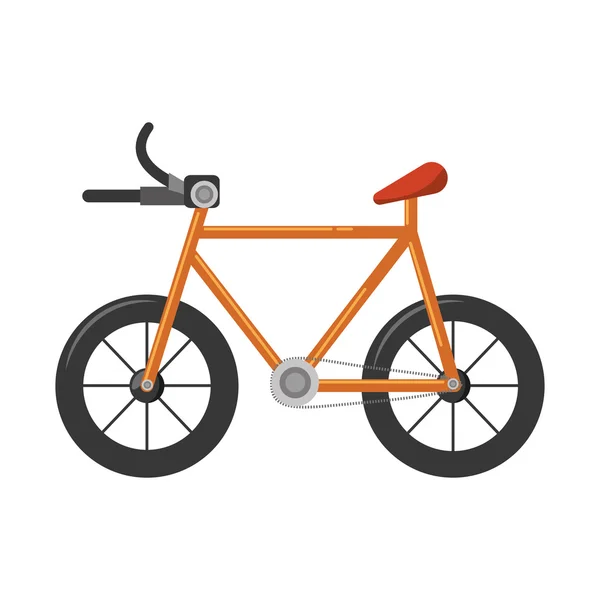 Bicicleta vehículo aislado icono — Vector de stock